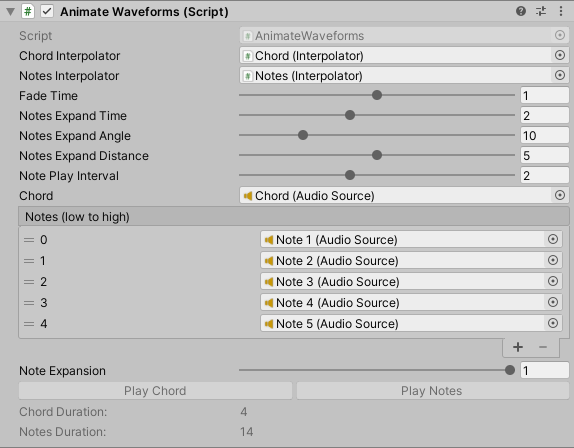 Audio Waveform script